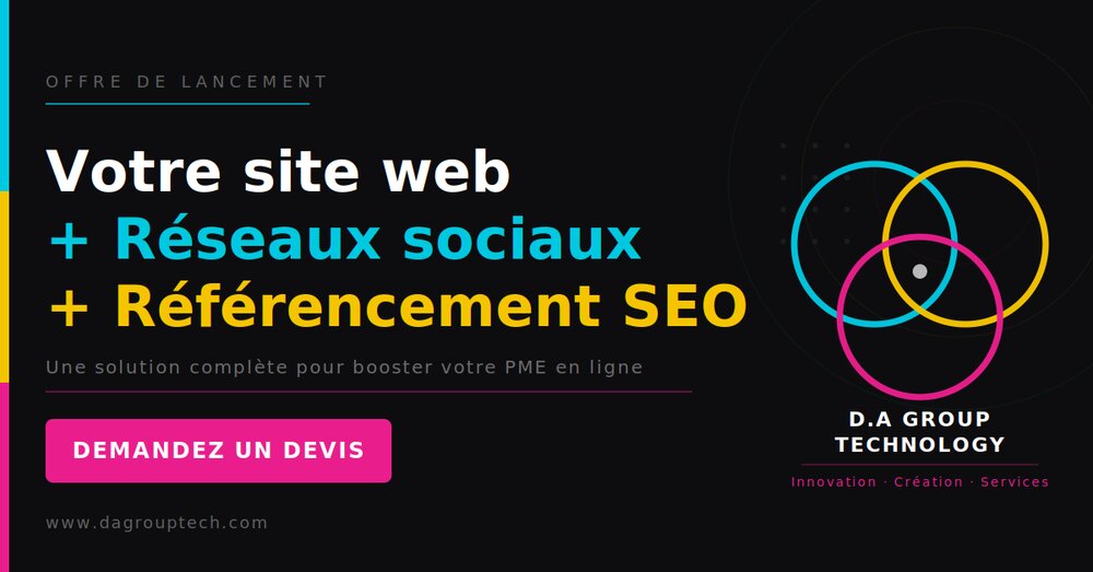 Offre de lancement DA Group Technology